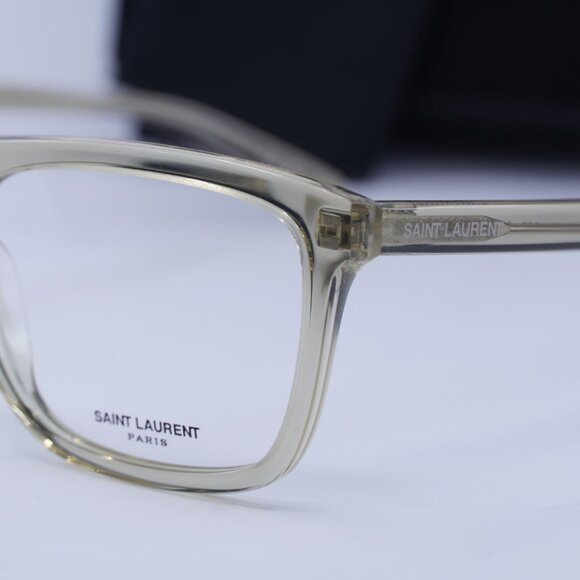 Final Price! Saint Laurent SL481 003 Transparent Yellow Eyeglasses 55mm - Picture 5 of 12